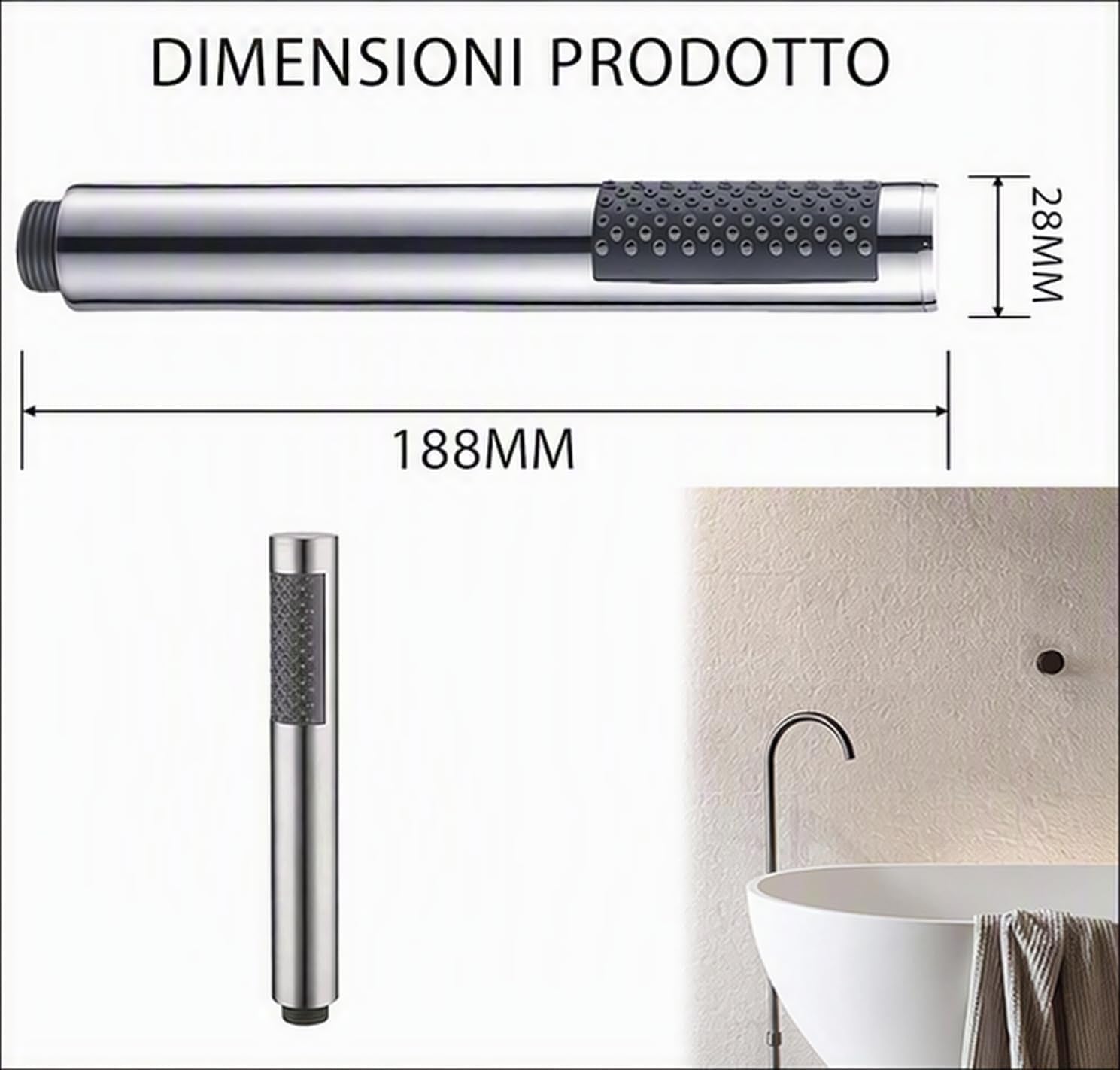 Transform Your Shower Experience with the Portable High-Pressure Stainless Steel Shower Head - Sleek Silver Design with 66 Water Outlets and Anti-Scale Features