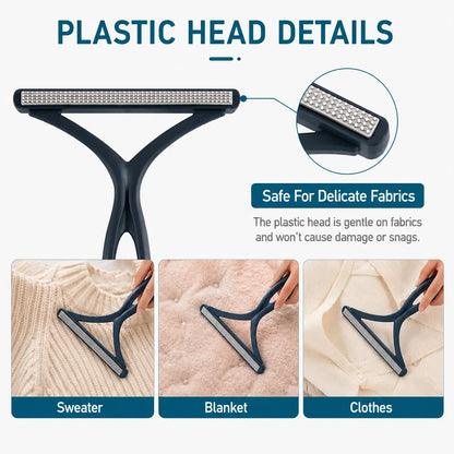 Ultimate 2-Piece Pet Hair Remover Set - Effortlessly Banish Dog & Cat Fur from Carpets, Couches, Rugs, and More!