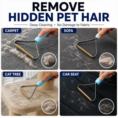 Ultimate 2-Piece Pet Hair Remover Set - Effortlessly Banish Dog & Cat Fur from Carpets, Couches, Rugs, and More!